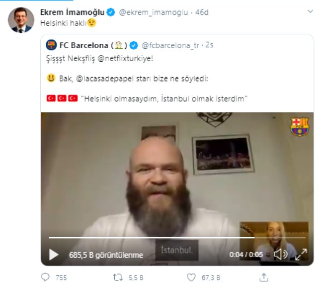 La Casa de Papel'in Helsinki'si 'İstanbul' dedi, sosyal medyada gündem oldu