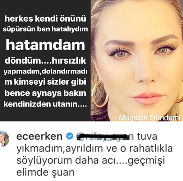 Ece Erken, evli sevgilisi Şafak Mahmutyazıcıoğlu ile ayrıldı