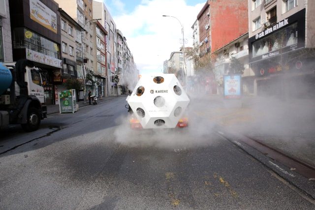 Koronavirüs savaşçısı yerli Mikronsis aracı İstanbul sokaklarında