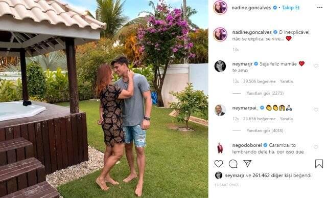 Neymar'ın annesi, oğlunun 22 yaşındaki arkadaşı ile ilişki yaşıyor