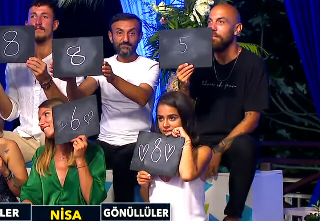 Aşk yaşadıkları konuşulan Nisa ve Sercan'ın yarışmada birbirine az puan vermesi herkesi şaşırttı