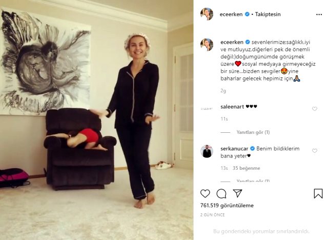 Özel hayatıyla gündemden düşmeyen Ece Erken, Instagram hesabını kullanmama kararı aldı