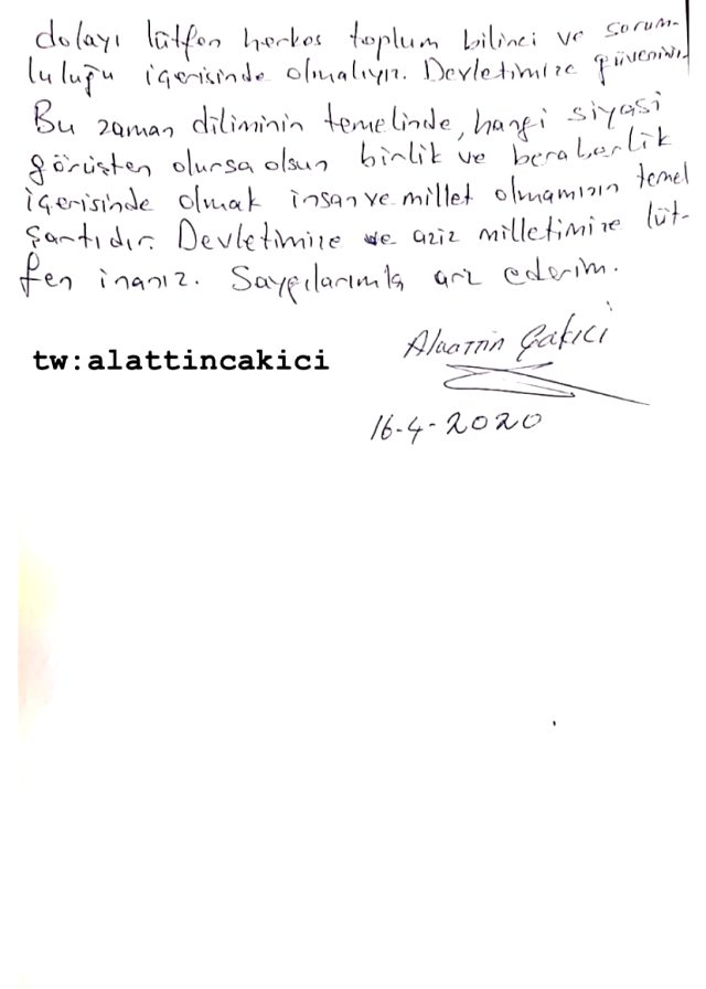 Cezaevinden tahliye olan Alaattin Çakıcı'dan ilk açıklama: Erdoğan ve Bahçeli'ye teşekkür etti