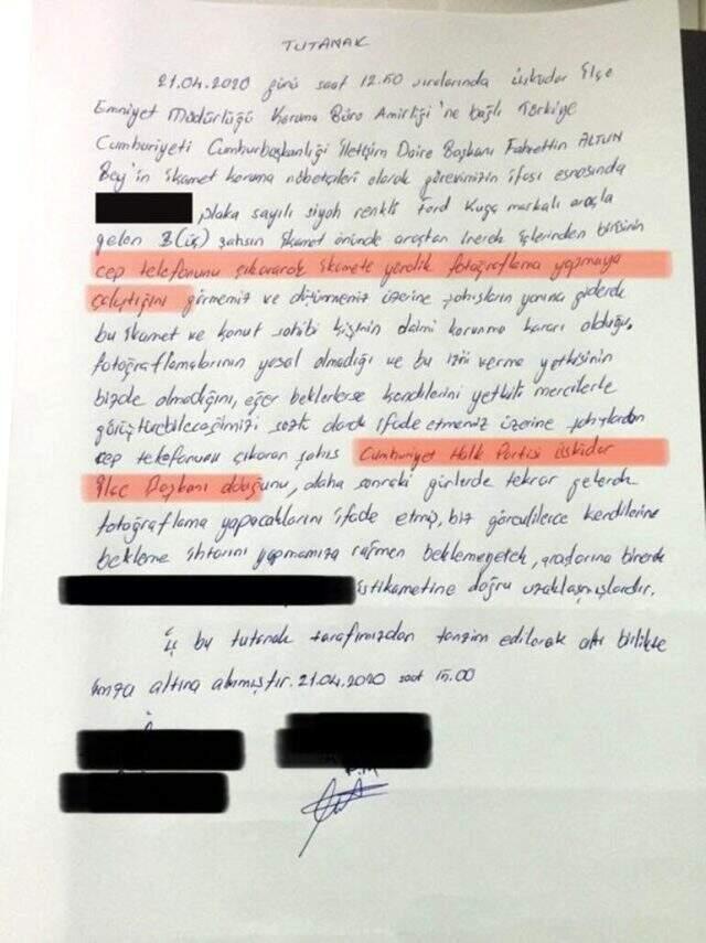 Gündemi sarsan iddia: CHP Üsküdar İlçe Başkanı, İletişim Başkanı Altun'un evini fotoğraflamak isterken yakalandı