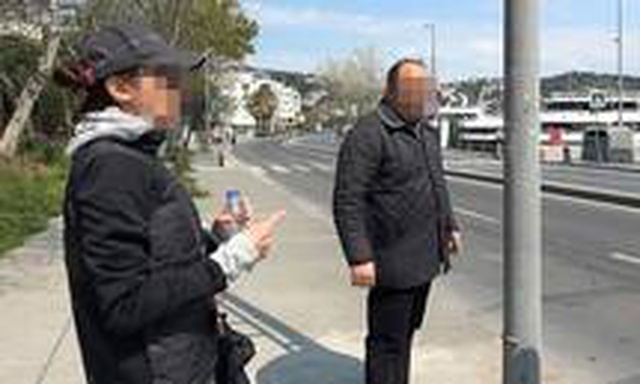 Yasağa rağmen sahilde spor yapan kadın, ceza kesilince polise tepki gösterdi: Sizi mahkemeye vereceğim