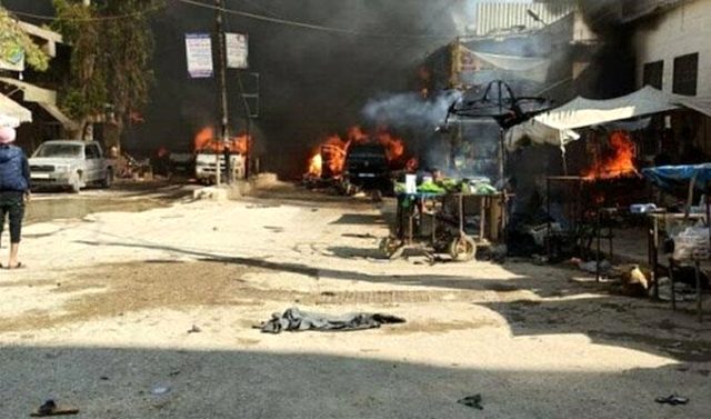 Afrin'de 42 kişinin öldüğü saldırıda aracı olay yerine getirilen şüpheli yakalandı