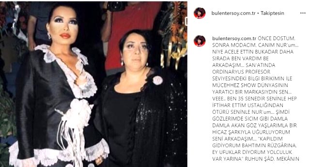 Bülent Ersoy, arkadaşı Nur Yerlitaş'ın cenazesine katılmak için özel izin aldı