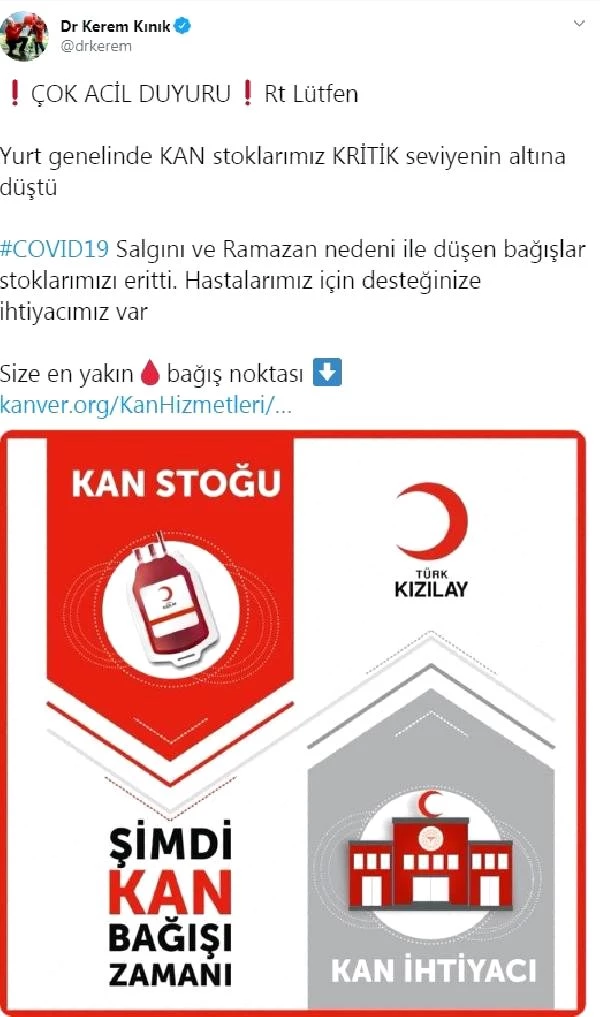 Kızılay'dan 