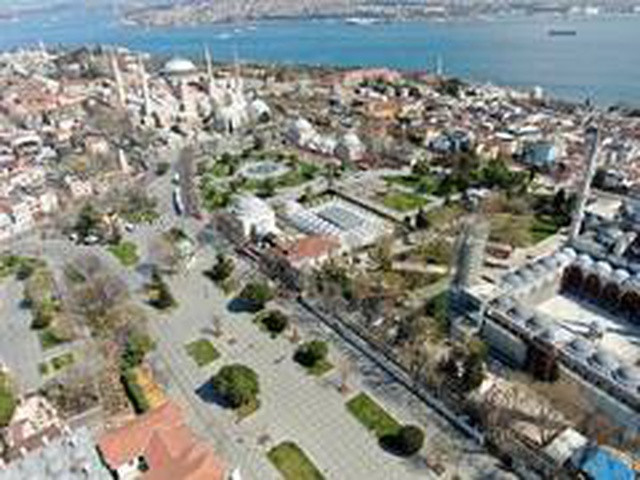 İstanbul'daki korona kaynaklı büyük değişim, havadan görüntülendi