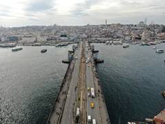 İstanbul'daki korona kaynaklı büyük değişim, havadan görüntülendi