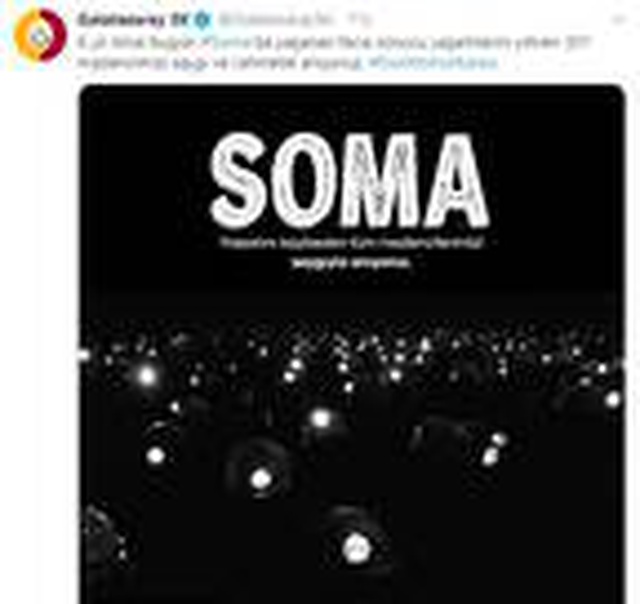 <a class='keyword-sd' href='/galatasaray/' title='Galatasaray'>Galatasaray</a> ve <a class='keyword-sd' href='/fenerbahce/' title='Fenerbahçe'>Fenerbahçe</a> Soma'yı andı