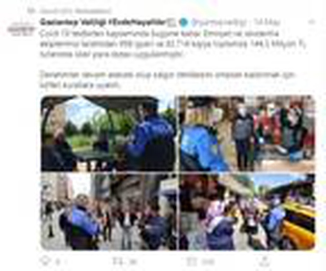 Türkiye'deki koronavirüs cezasının yarısı Gaziantep'te uygulandı