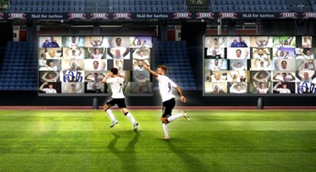 Danimarka ekibi AGF Aarhus, seyircisiz maçlarda sanal tribün uygulaması kullanacak