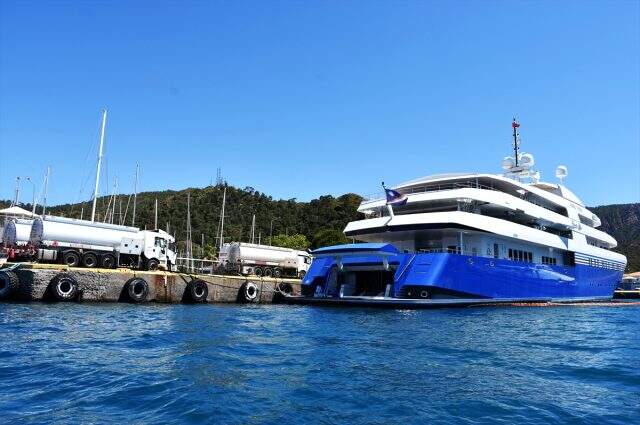 ABD'li milyarder yatı için Marmaris'ten 1 milyon 380 bin liralık yakıt aldı