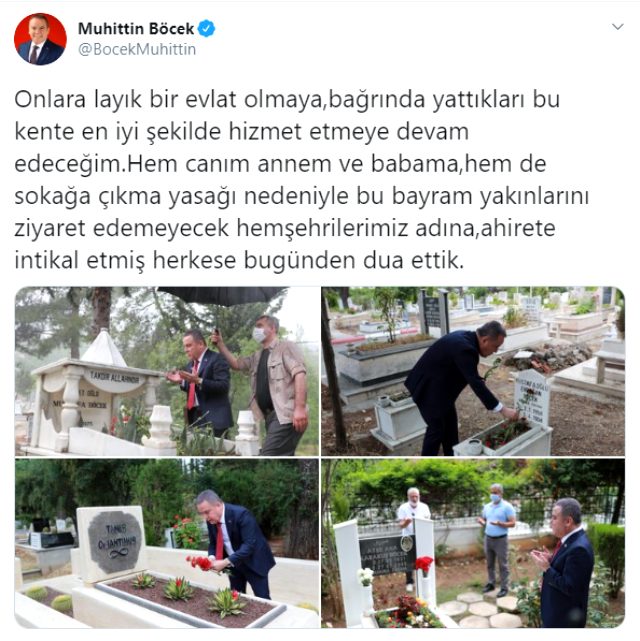 Antalya Büyükşehir Belediye Başkanı Muhittin Böcek'in tartışma yaratan fotoğrafı