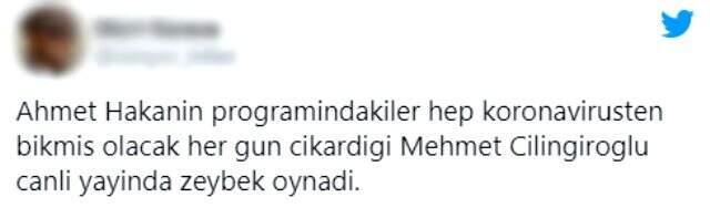 Aşı çalışmalarının konuşulduğu yayında Prof. Dr. Çilingiroğlu, zeybek oynadı