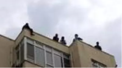 Sosyal mesafe kuralına unutup meraklı gözlerle intihar girişimini izlediler