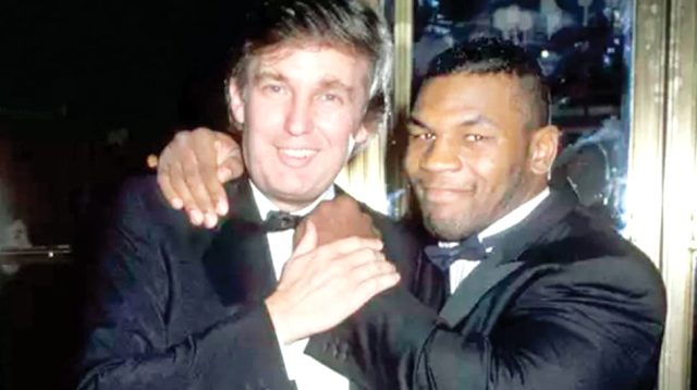 Eşini kıskanan ünlü boksör Mike Tyson, Donald Trump'ı dövmeye kalktı