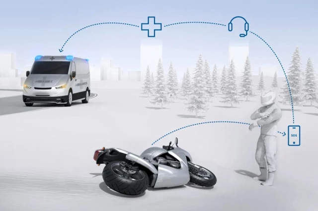 Bosch'tan motosikletler için otomatik acil çağrı sistemi