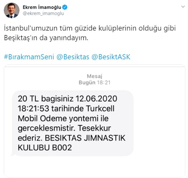 Cem Yılmaz'dan Beşiktaş kampanyasına destek