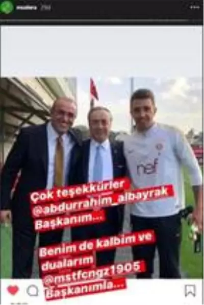 Abdurrahim Albayrak'ın mesajı sonrasında Fernando Muslera'dan paylaşım