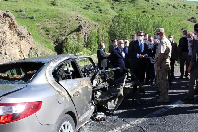 Erzurum'da valiliğe ait resmi araç ile kamyonet kafa kafaya çarpıştı: 2 ölü, 3 yaralı