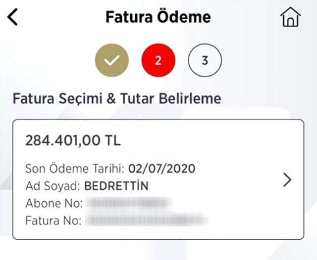Faturayı görünce şok oldu Faturayı görünce şok oldu