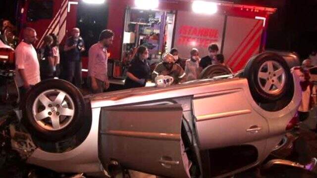 Vatan Caddesi'nde feci trafik kazası: 1'i ağır 3 yaralı