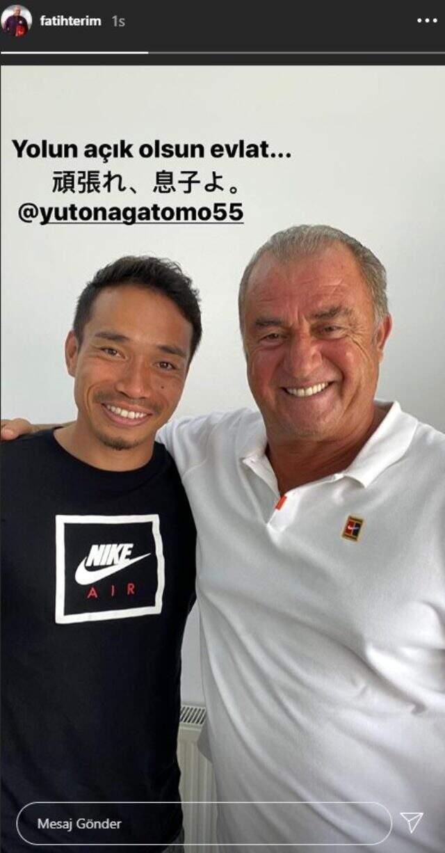 Fatih Terim, Nagatomo'ya veda etti: Yolun açık olsun evlat