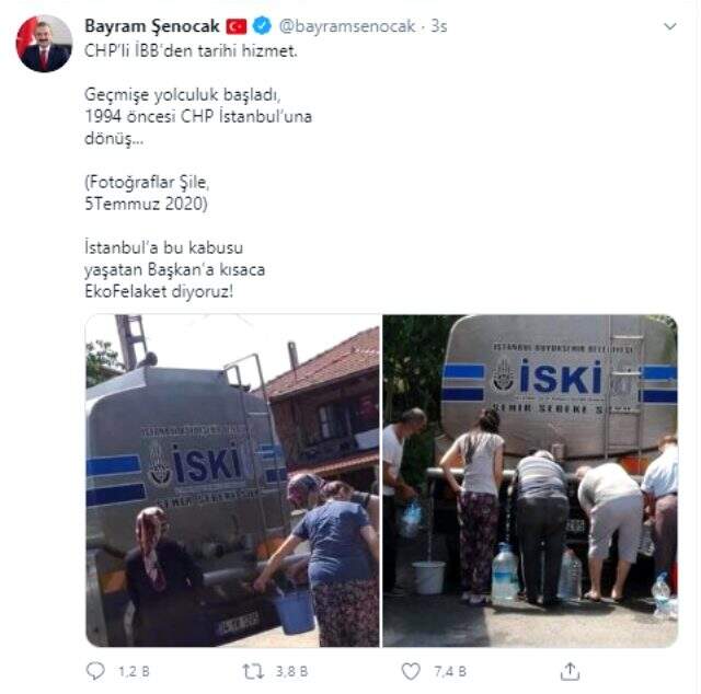 Şile'deki su kuyruğuna tepki! Bakan Varank'tan Akşener ve Kılıçdaroğlu'na gönderme Şile'deki su kuyruğuna tepki! Bakan Varank'tan Akşener ve Kılıçdaroğlu'na gönderme