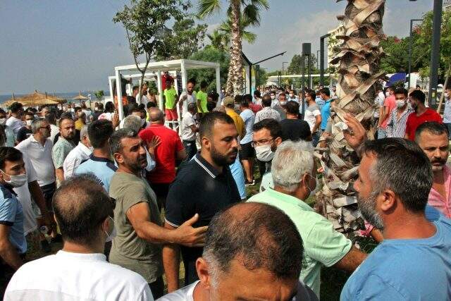 Antalya'nın dünyaca ünlü sahilinde loca gerginliği