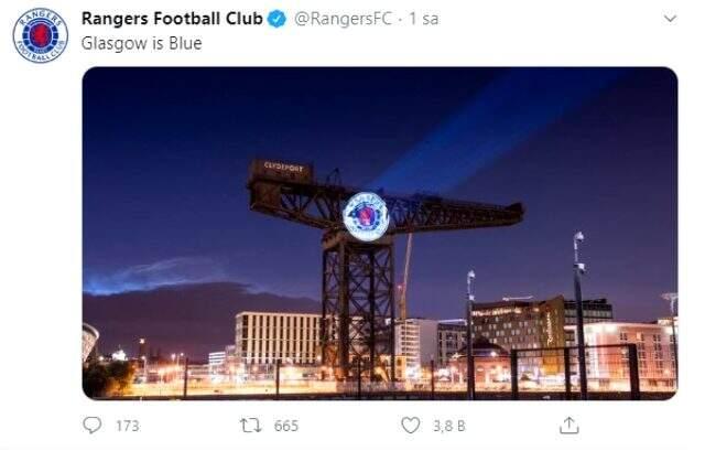 Logosunu değiştiren Glasgow Rangers'tan Celtic'e: Glasgow mavidir