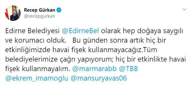 Bakırköy Belediyesi, havai fişek kullanımını yasakladı