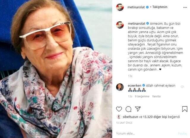 Metin Arolat'ın annesi hayatını kaybetti