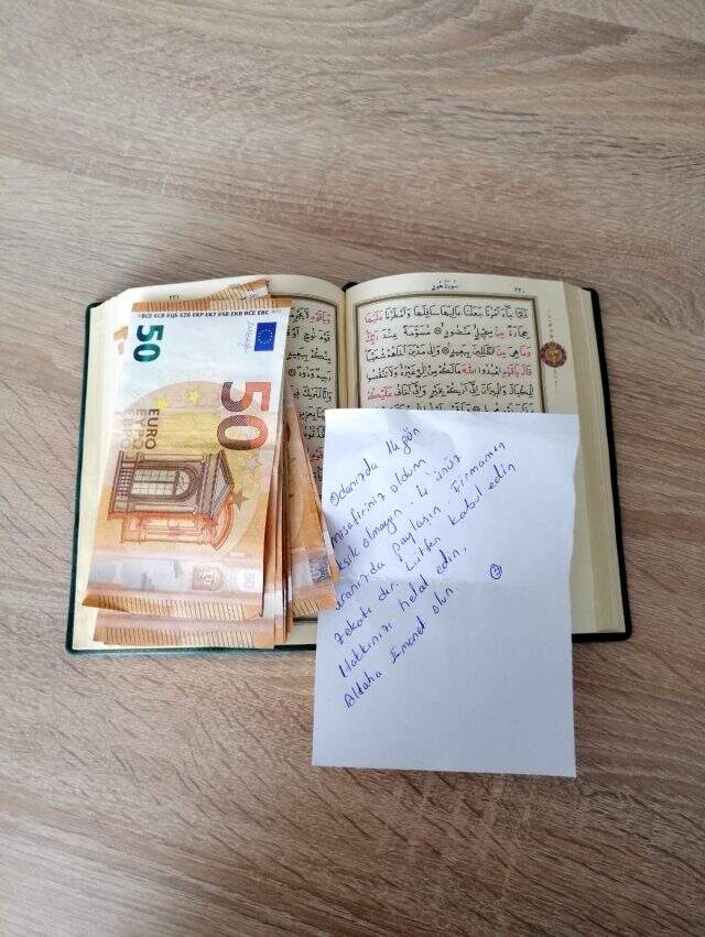Koronavirüs karantinası için yurtta kalan vatandaşın bıraktığı 400 euro aylar sonra ortaya çıktı Koronavirüs karantinası için yurtta kalan vatandaşın bıraktığı 400 euro aylar sonra ortaya çıktı
