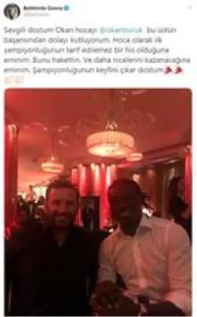  <a class='keyword-sd' href='/basaksehir/' title='Başakşehir'>Başakşehir</a>'in şampiyonluğu sonrası <a class='keyword-sd' href='/bafetimbi-gomis/' title='Bafetimbi Gomis'>Bafetimbi Gomis</a>'ten Okan Buruk mesajı