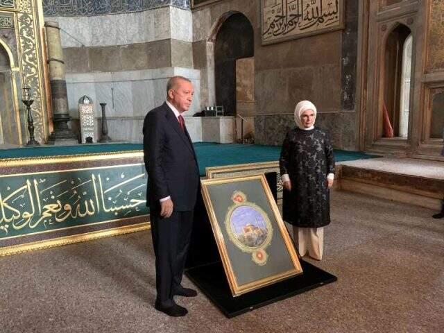 Tarihi güne saatler kala Erdoğan ve Bahçeli'den Ayasofya Camisi'ne sürpriz ziyaret