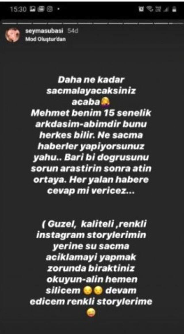 Şeyma Subaşı, aşk iddiaları sonrası sessizliğini bozdu: Daha ne kadar saçmalayacaksınız, o benim abimdir