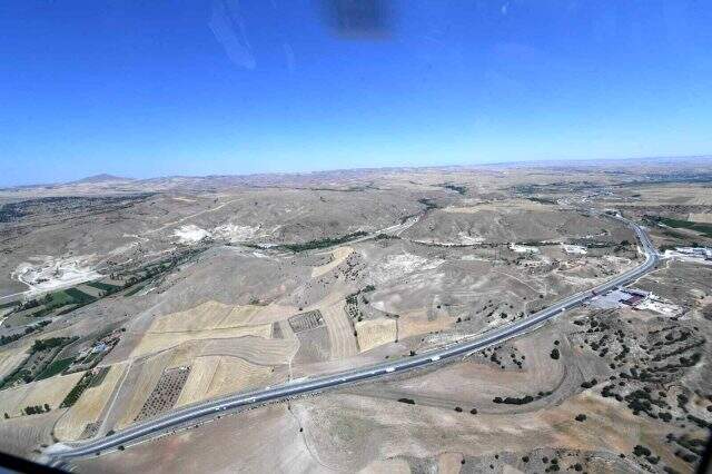 Ankara-Sivas YHT Projesi'nin son durumu havadan görüntülendi Ankara-Sivas YHT Projesi'nin son durumu havadan görüntülendi