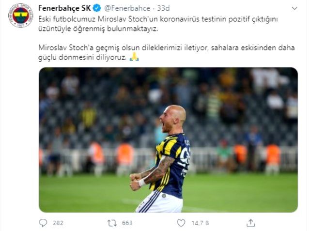 Fenerbahçe'nin eski yıldızı Miroslav Stoch, koronavirüse yakalandı