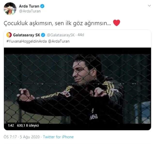 Arda Turan'dan imza sonrası ilk sözler! Profil fotoğrafını '66' ile değiştirdi