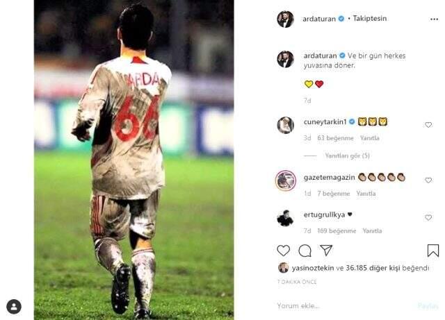 Arda Turan'dan imza sonrası ilk sözler! Profil fotoğrafını '66' ile değiştirdi
