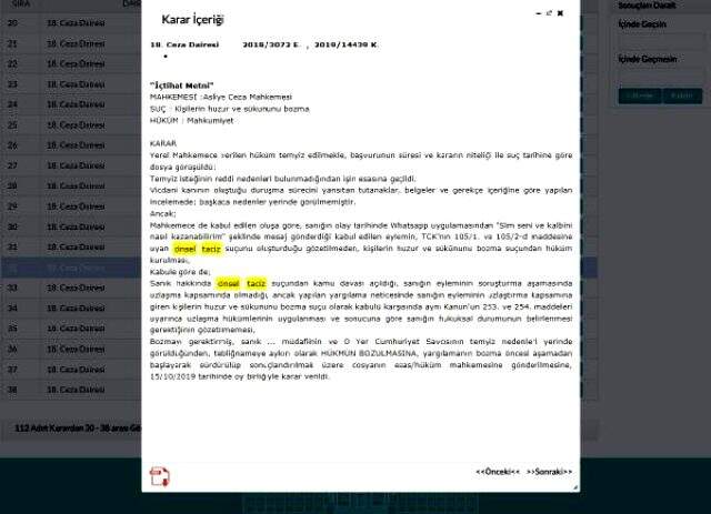 Attığını mesajlara dikkat edin! Yargıtay 'Seni ve kalbini nasıl kazanabilirim' mesajını taciz saydı Attığını mesajlara dikkat edin! Yargıtay 'Seni ve kalbini nasıl kazanabilirim' mesajını taciz saydı
