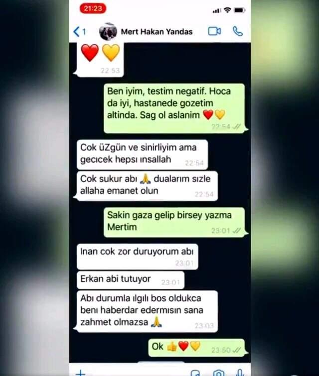Mert Hakan Yandaş ile Galatasaraylı bir yöneticinin WhatsApp mesajları gündemi karıştıracak