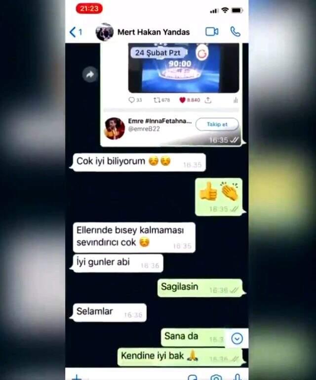 Mert Hakan Yandaş ile Galatasaraylı bir yöneticinin WhatsApp mesajları gündemi karıştıracak
