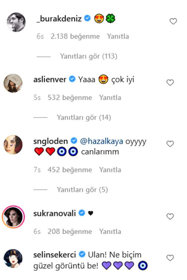 Hazal Kaya'nın bebeğiyle set arkasında verdiği poza yorum ve beğeni yağdı