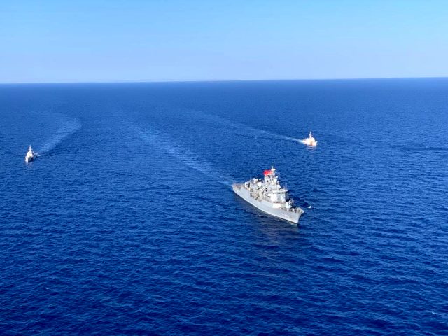 Milli Savunma Bakanlığı, Doğu Akdeniz'de görev yapan Kemal Reis fırkateyninin son fotoğraflarını paylaştı