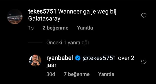 Galatasaraylı Ryan Babel, 2 yıl sonra Galatasaray'dan ayrılacağını söyledi