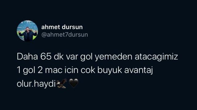 Eski futbolcu Ahmet Dursun'un Beşiktaş paylaşımı geceye damga vurdu