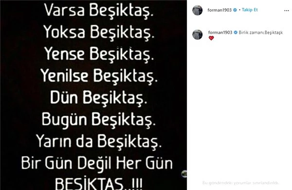 Fikret Orman'dan Beşiktaş paylaşımı! İlk kez...